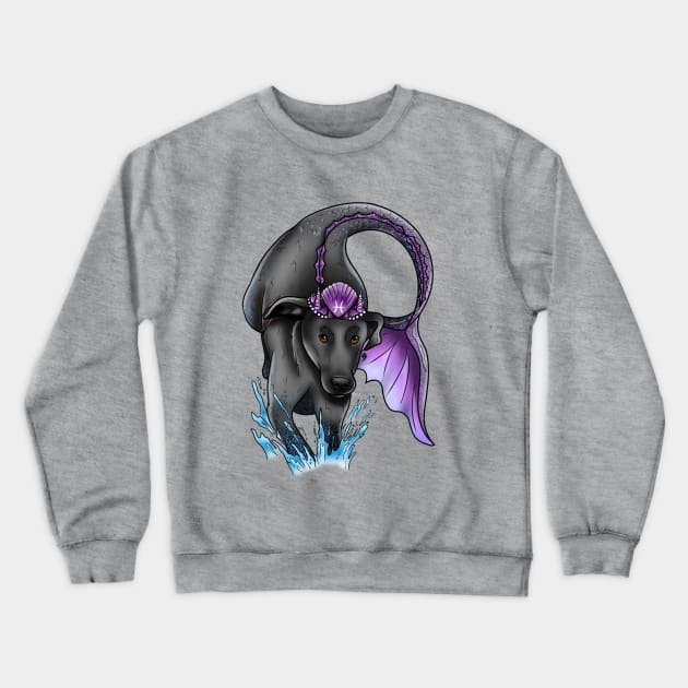 Pisces Labrador splash Crewneck Sweatshirt by KayyArkham